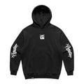 Classic Comfy Hoodie - White on Black