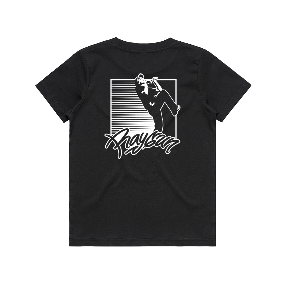 It's a Kid's Tee - White on Black