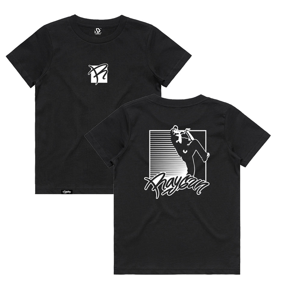 It's a Kid's Tee - White on Black