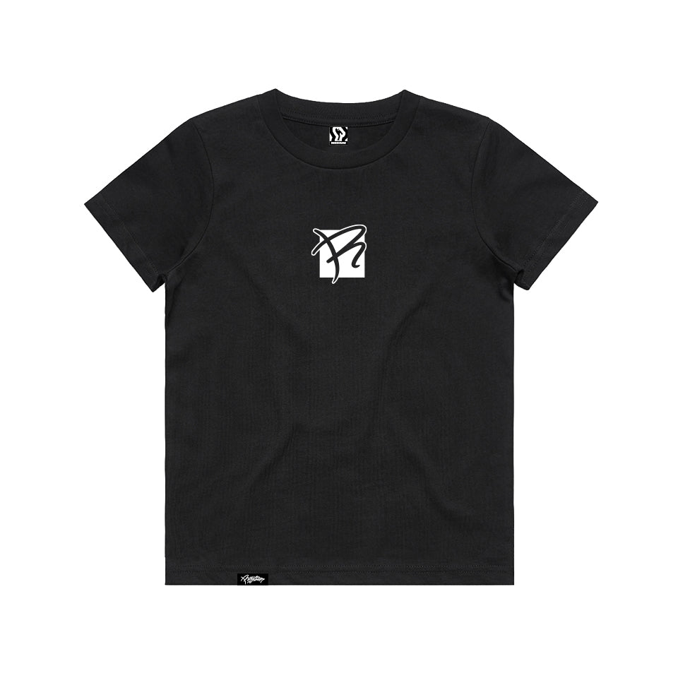It's a Kid's Tee - White on Black